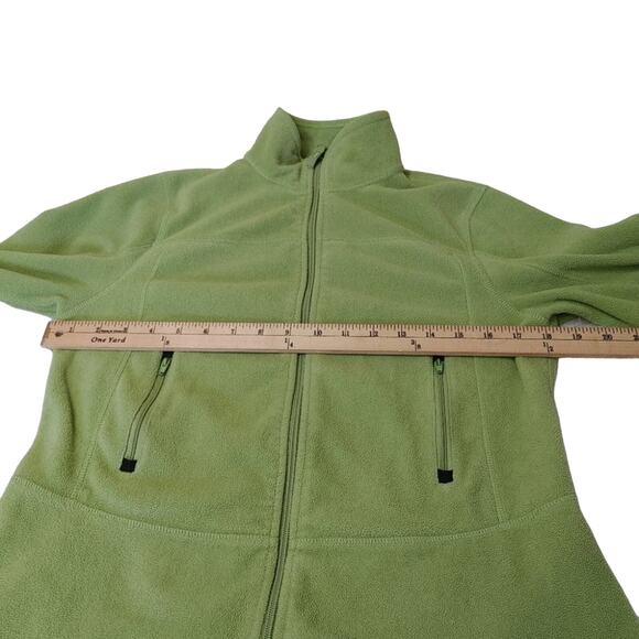 Taylor Marco Sport Green Zip Up Warm Size Medium M Full Zipper - Picture 10 of 15